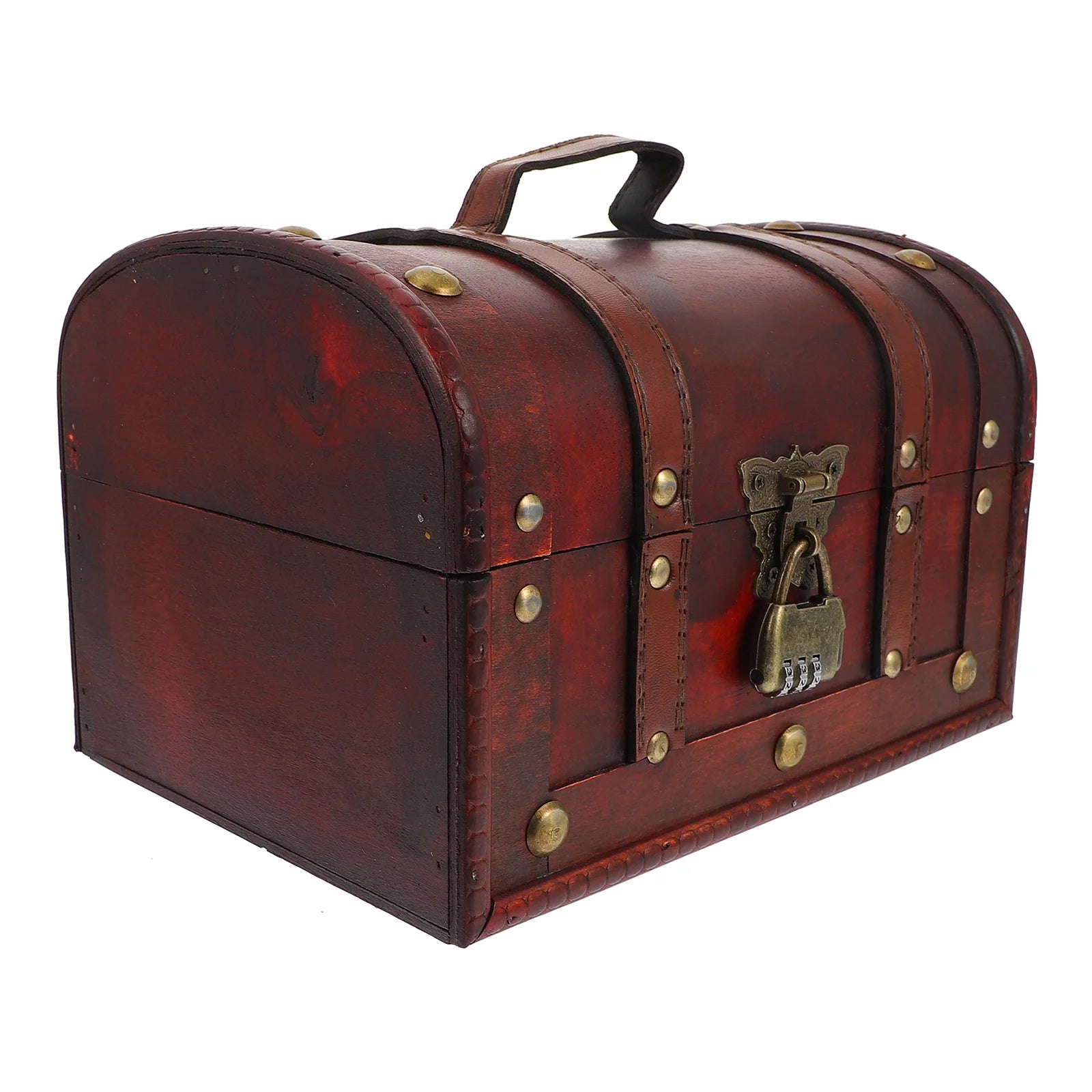 Vintage Storage Container Antique Decorative Boxes with Lids Travel – Secure Lid Design for Flexible Room-to-Room Use