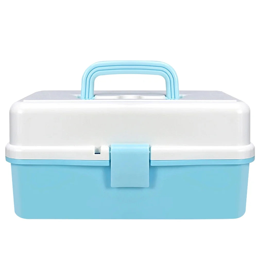 Organizer Boxes Art Tools Storage Container Blue Child – Practical Home Organization for Flexible Room-to-Room Use