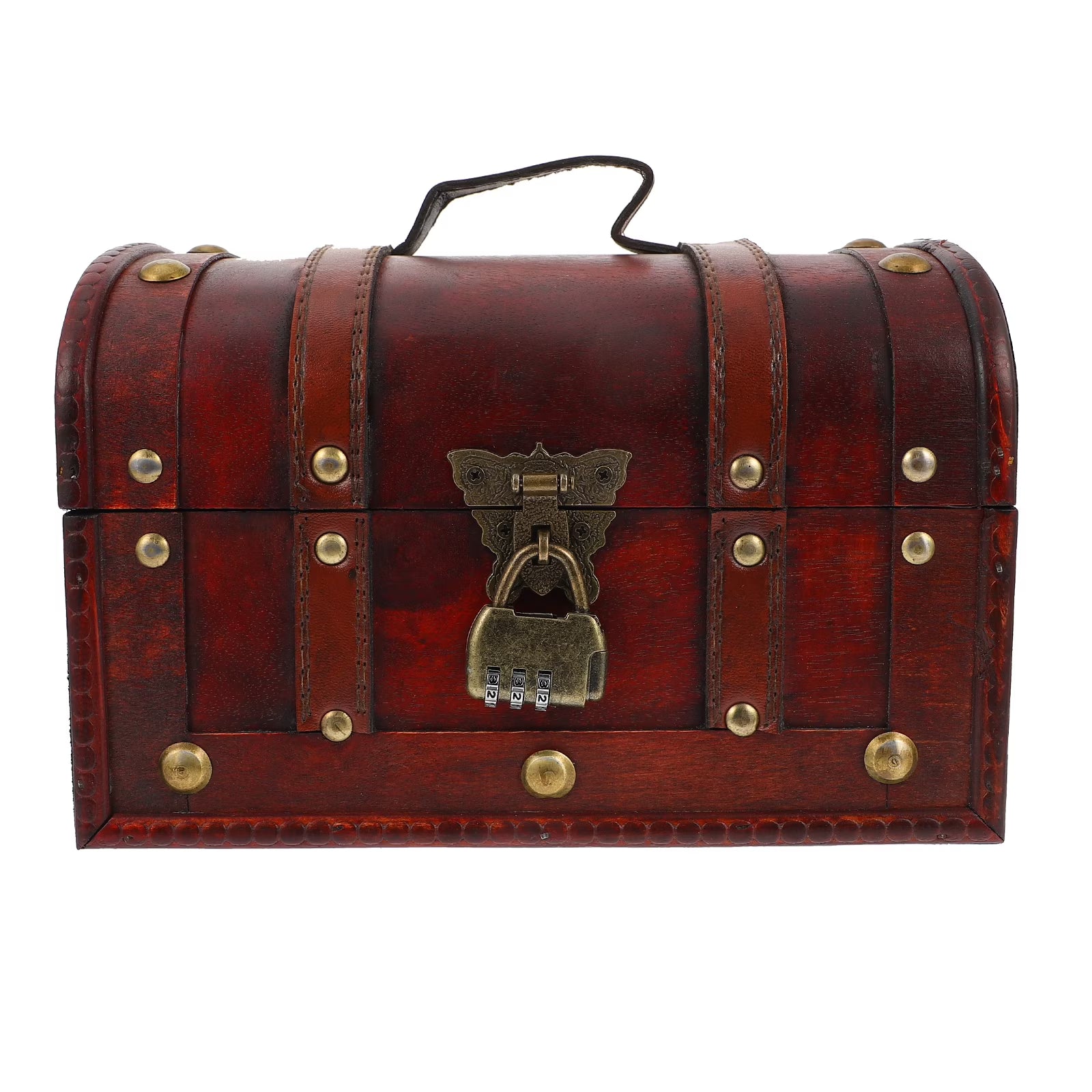 Vintage Storage Container Antique Decorative Boxes with Lids Travel – Secure Lid Design for Flexible Room-to-Room Use