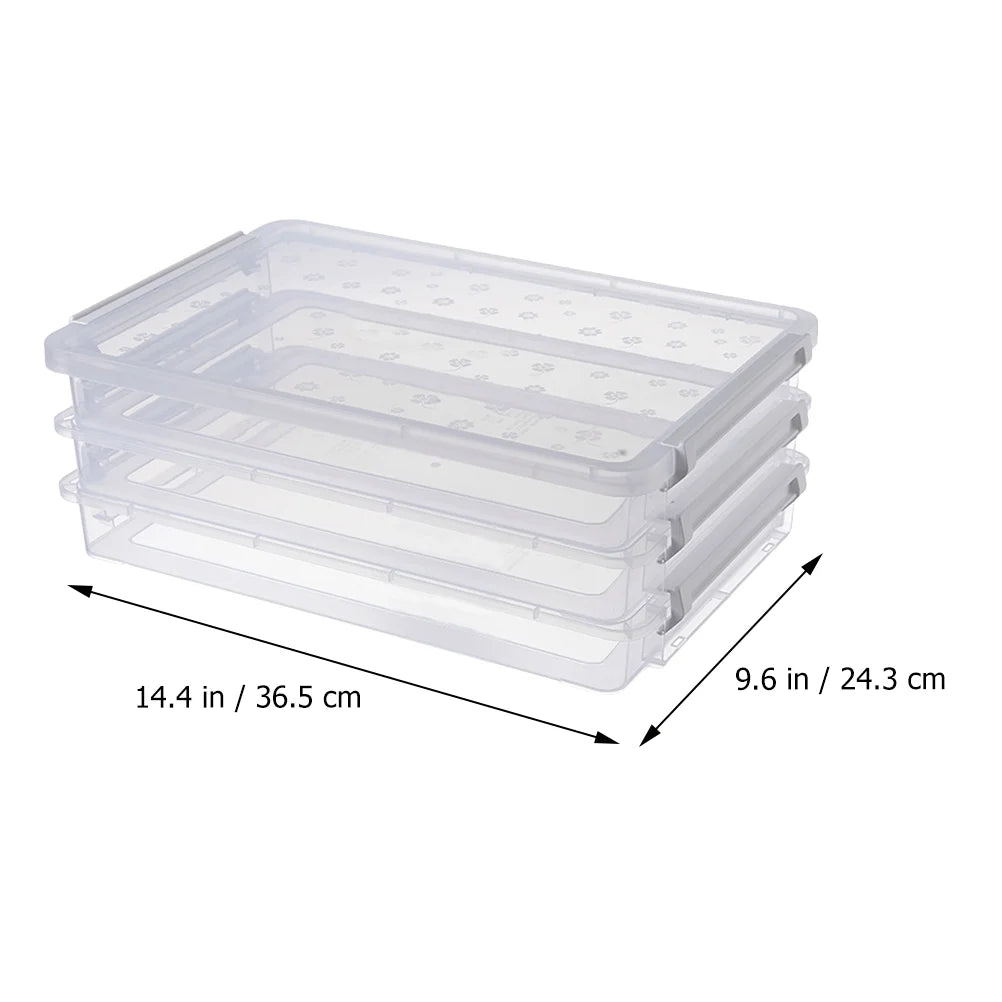 2pcs Multilayers Transparent Storage Box Clear Plastic Document Paper Filling Case – Clear-View Organization for Flexible Room-to-Room Use