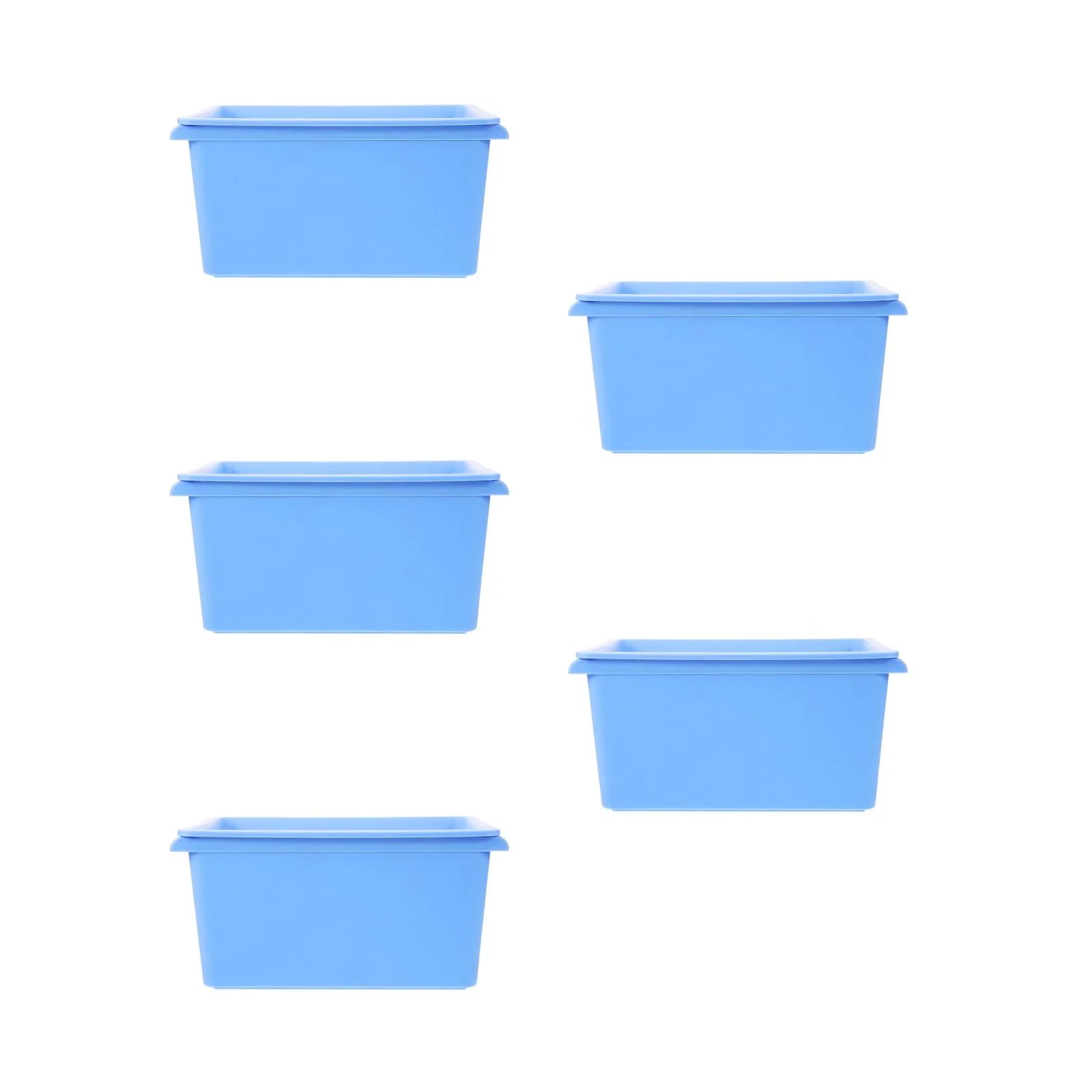 5pcs Desktop Simple Storage Box Multi-functional Organizing Box Desktop Small Object Organizer – Practical Home Organization for Flexible Room-to-Room Use