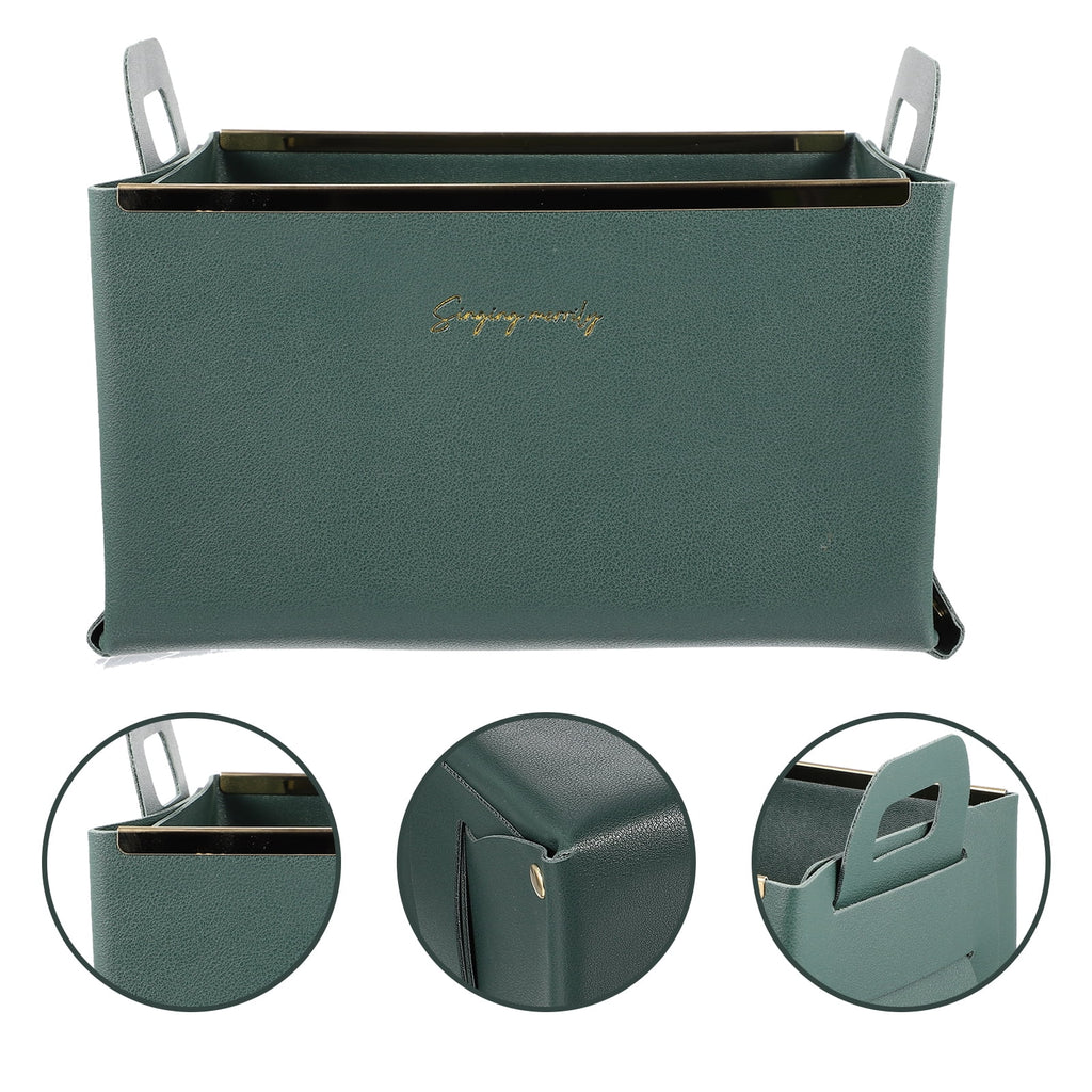 Storage Basket Cube Leather Lightweight Box Home Use Organizer – Practical Home Organization for Flexible Room-to-Room Use