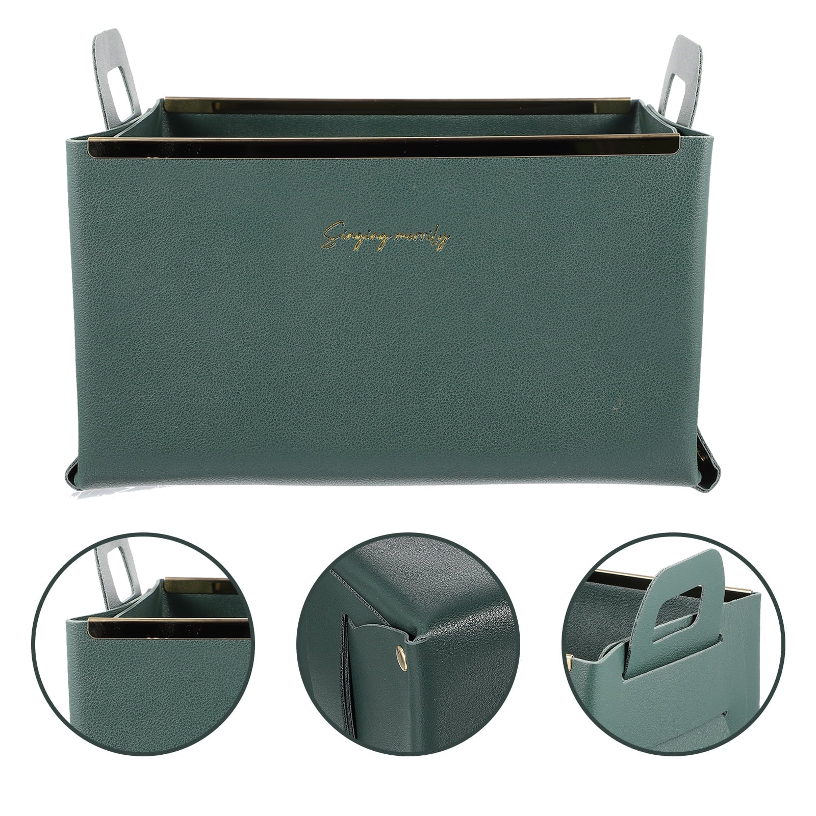 Storage Basket Cube Leather Lightweight Box Home Use Organizer – Practical Home Organization for Flexible Room-to-Room Use