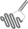 Scratch-resistant silicone potato masher kitchen tool potato masher stainless steel wrapped durable silicone potato smasher gray – Durable Stainless Steel Construction for Flexible Room-to-Room Use