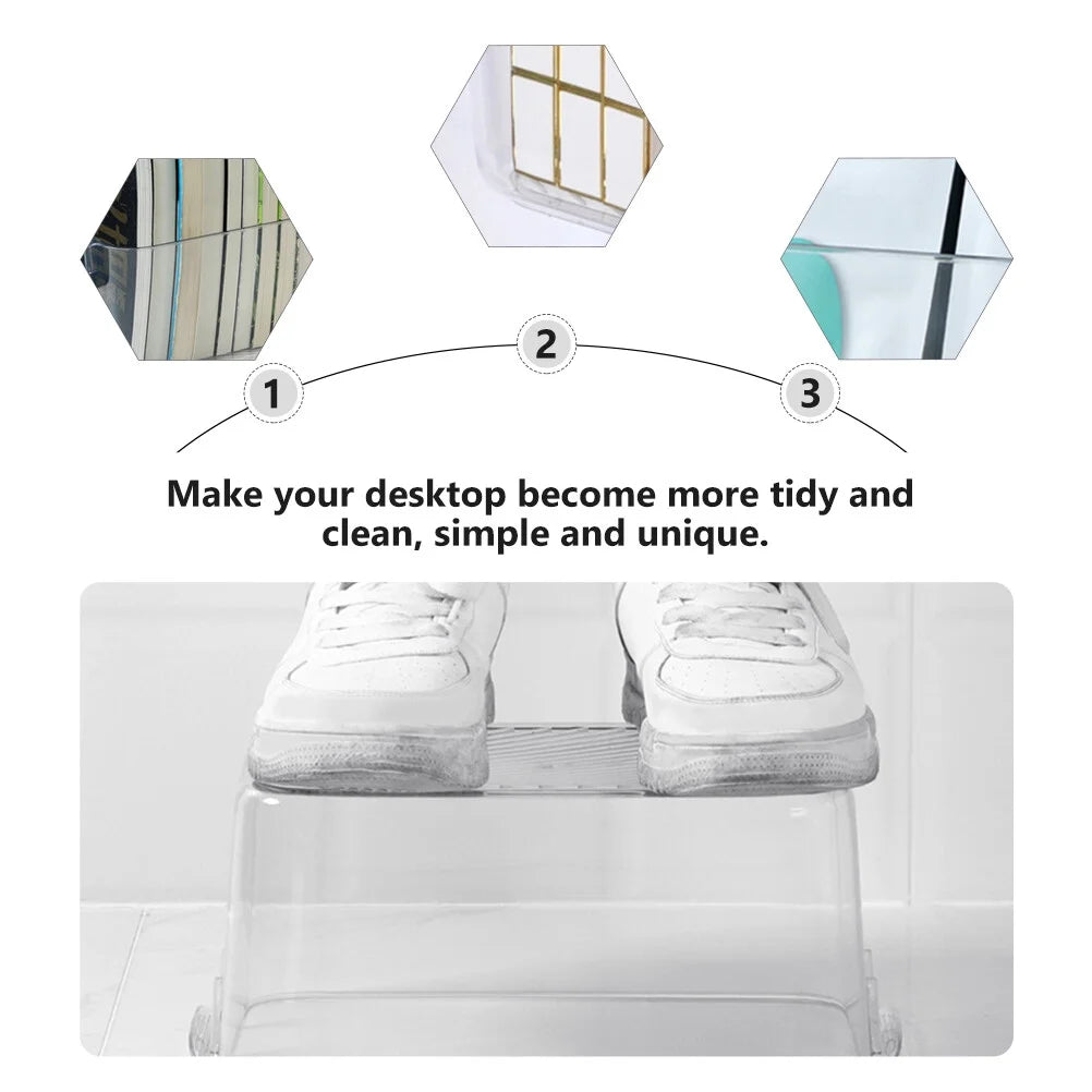 Clear Organizer Drawers Storage Bins Cosmetic Box Sundries Container – Clear-View Organization for Flexible Room-to-Room Use