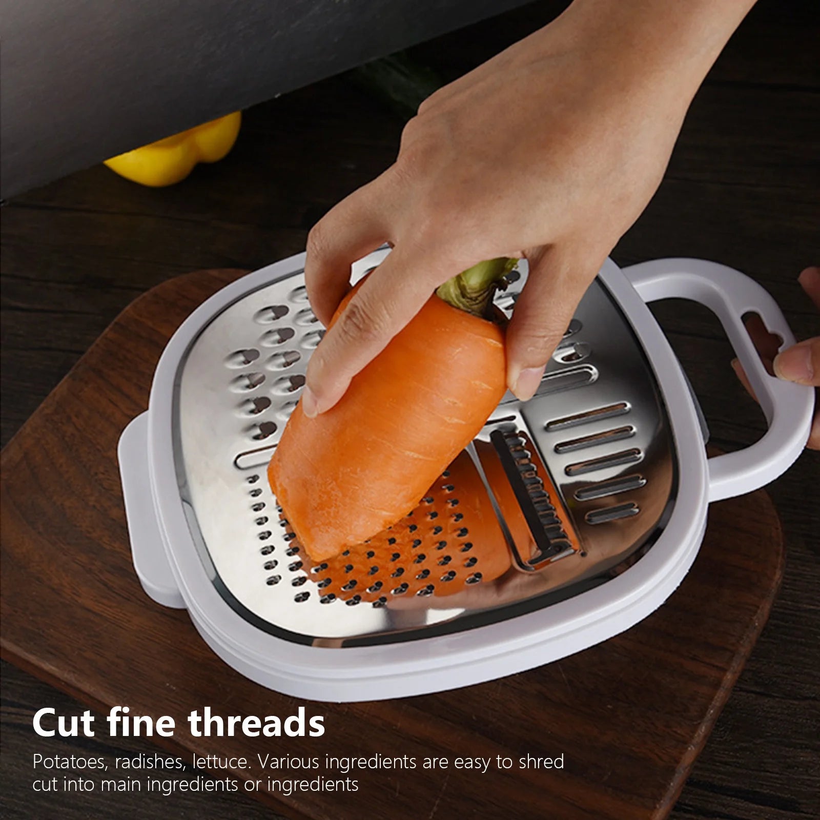 Grater Well-crafted Handheld Cheese Grater - Cheese Grater With Soft Handle - Grater For Kitchen Spices Ginger - Stainless Steel Cheese Shredder - Lemon Zester To Kitchen Gadgets Clearance – Convenient Carry Handles for Flexible Room-to-Room Use