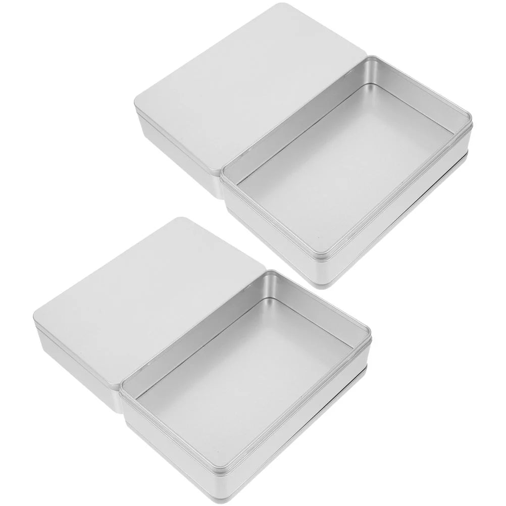 4 Pcs Collapsible Storage Bins Metal Tin Box Compact Lightweight Travel – Everyday Household Format for Flexible Room-to-Room Use