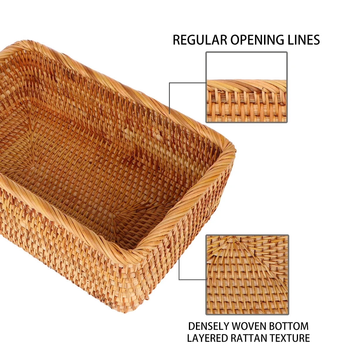 Wicker Basket with Lid Storage Boxes Lids Practical Home Child – Secure Lid Design for Flexible Room-to-Room Use