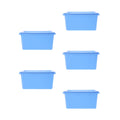 5pcs Desktop Simple Storage Box Multi-functional Organizing Box Desktop Small Object Organizer – Practical Home Organization for Flexible Room-to-Room Use