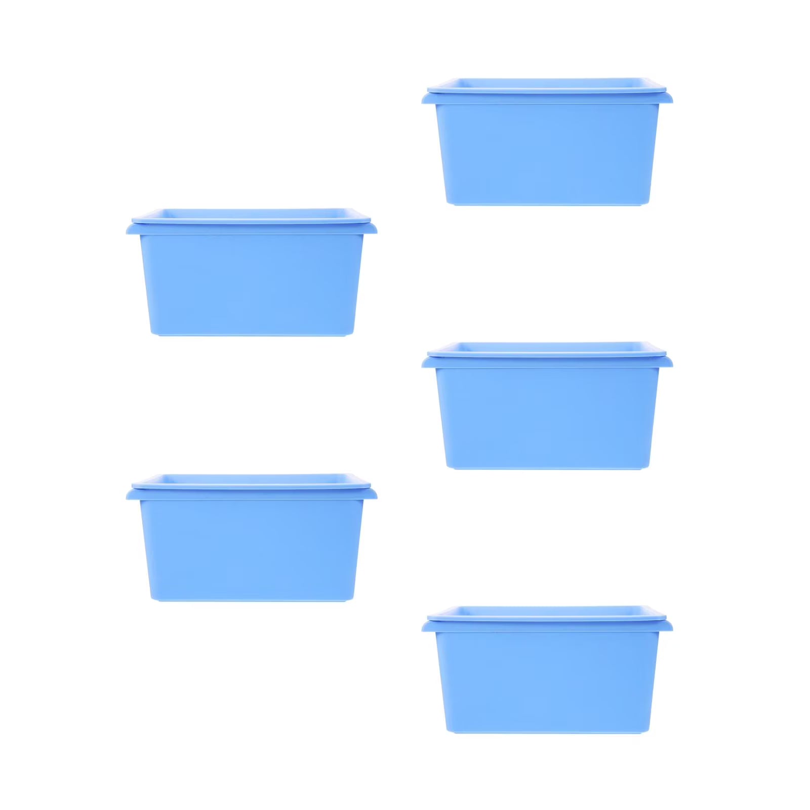 5pcs Desktop Simple Storage Box Multi-functional Organizing Box Desktop Small Object Organizer – Practical Home Organization for Flexible Room-to-Room Use