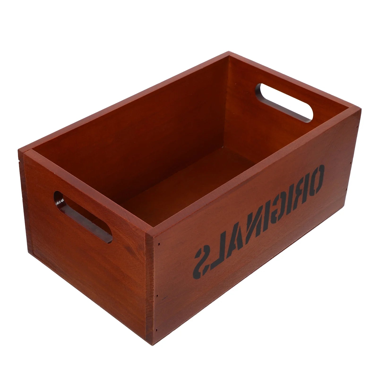 Monitor Stand Cube Storage Wooden Storage Box Office 26.00X16.00X11.00CM Brown – Natural-Look Construction for Flexible Room-to-Room Use