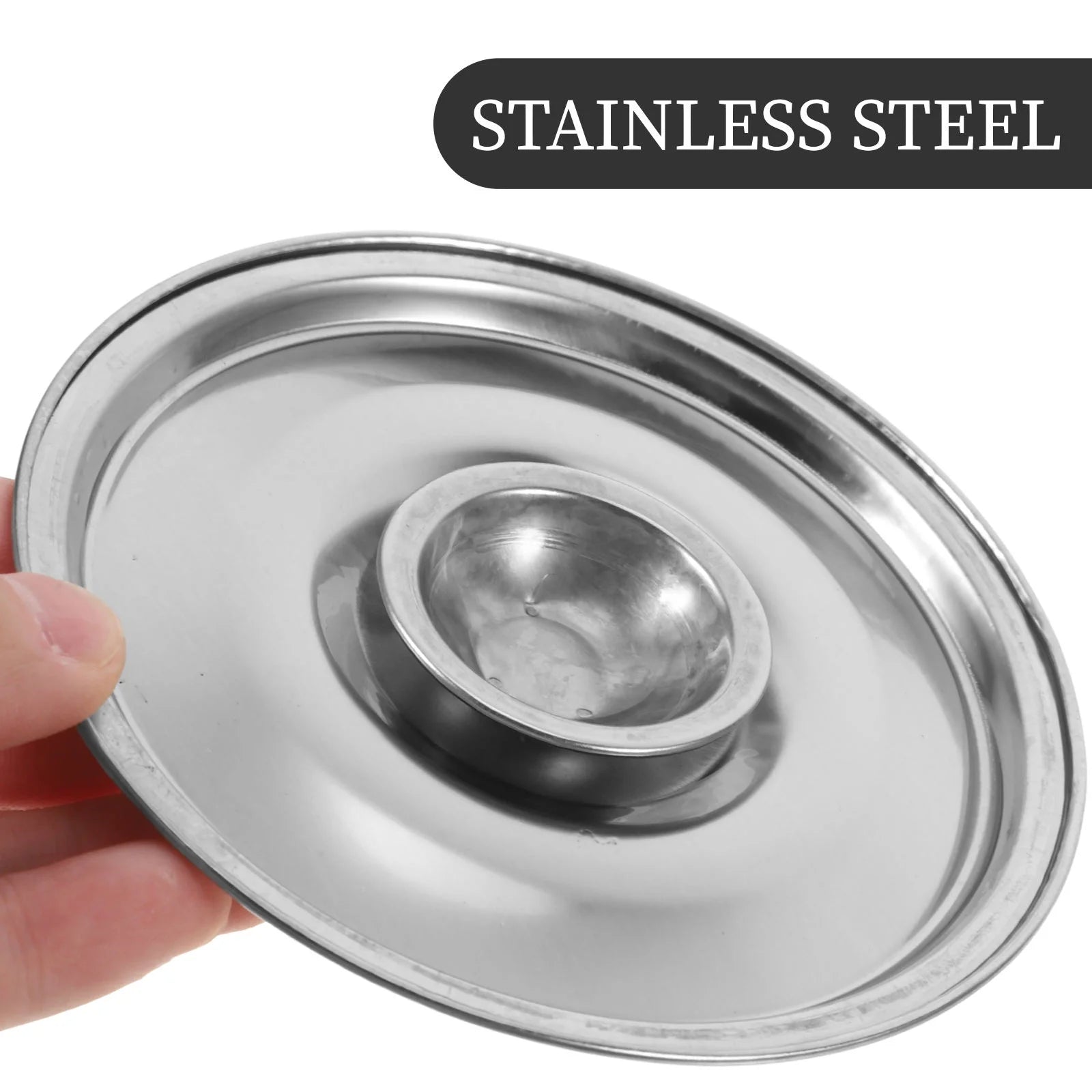unbranded Sturdy Stainless Steel Pot Lid Mini Bowl Lid For Kitchen Cookware Small Pan Effortless Cleaning – Durable Stainless Steel Construction for Flexible Room-to-Room Use