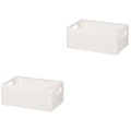 2pcs Household Storage Box Storage Organizer Box Foldable Box Plastic Desktop Makeup Storage Case – Foldable Space-Saving Design for Flexible Room-to-Room Use