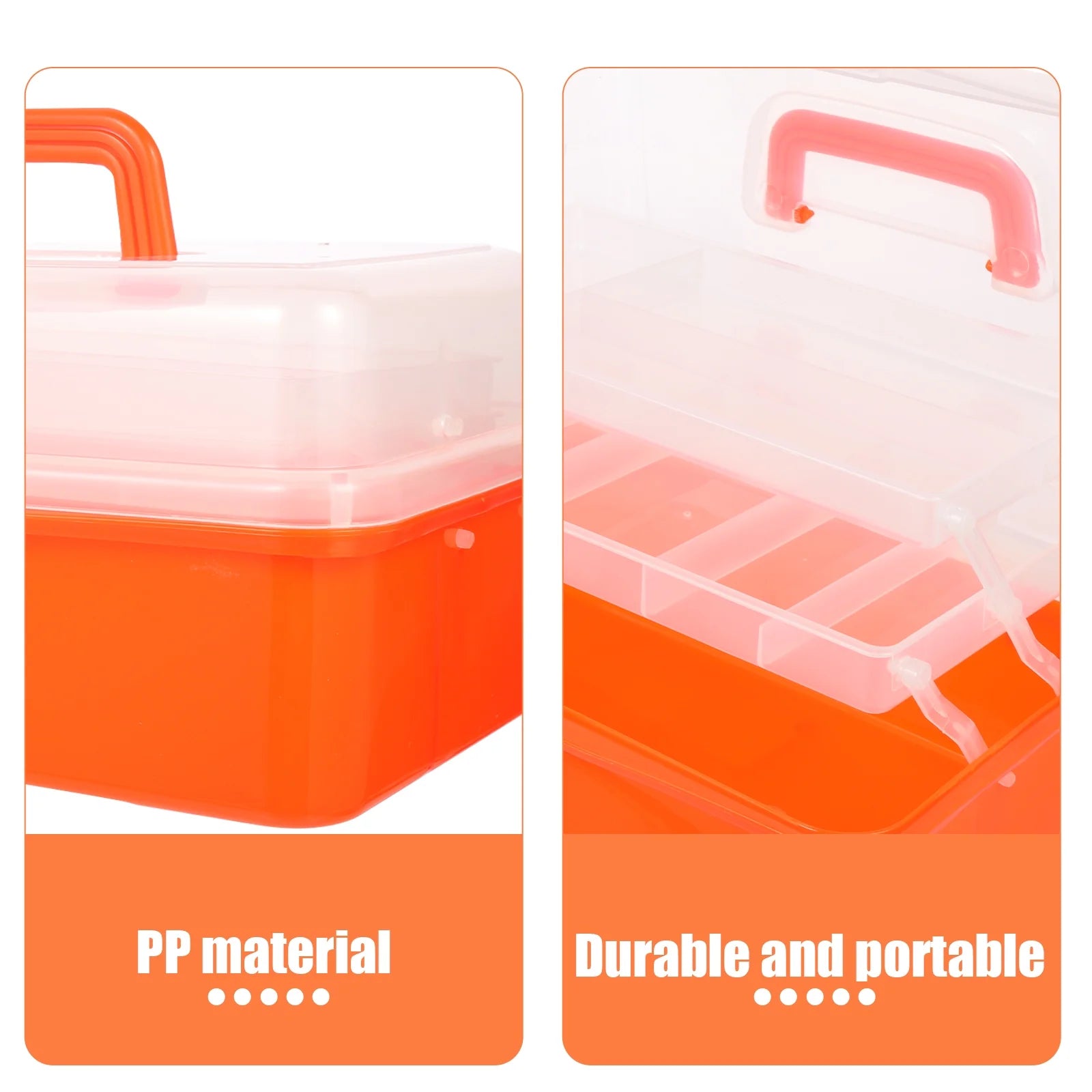 Wicker Three Layer Storage Box Household Tool Box Office 32X17CM Orange – Practical Home Organization for Flexible Room-to-Room Use