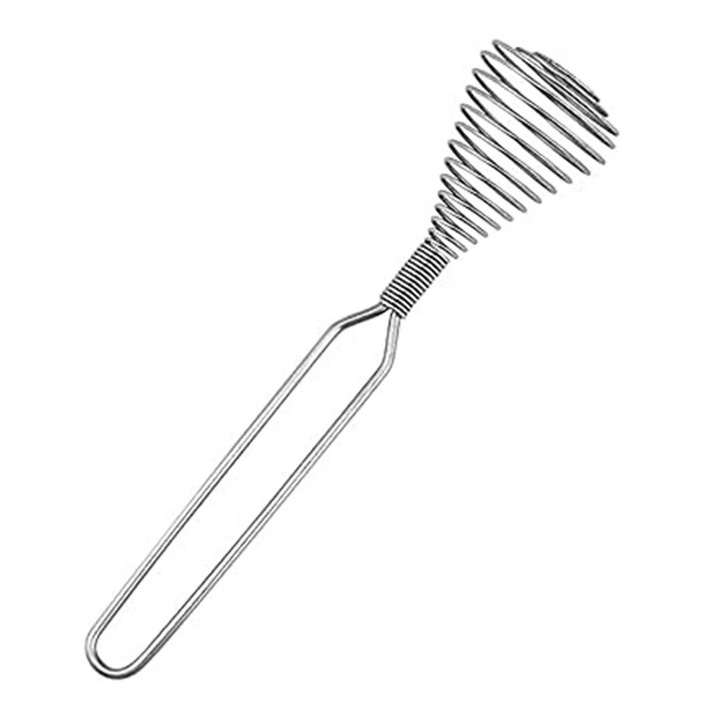 Stainless Steel Spring Coil Whisk Wire Whip-Cream Egg Beater -Cream Hand Mixer Kitchen Tool Accessories for Mixing – Durable Stainless Steel Construction for Flexible Room-to-Room Use