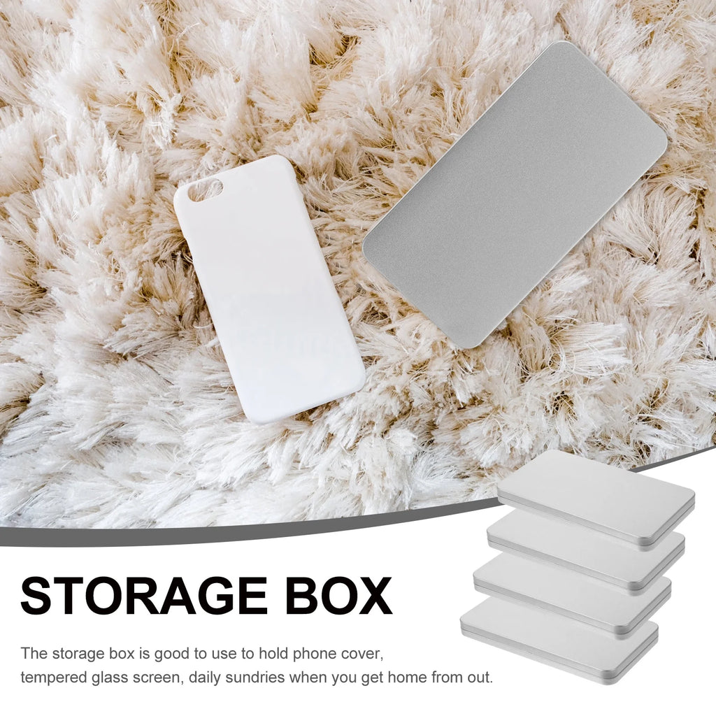 4 Pcs Clear Wicker Basket Tempered Film Storage Box Stylish Holder – Everyday Household Format for Flexible Room-to-Room Use
