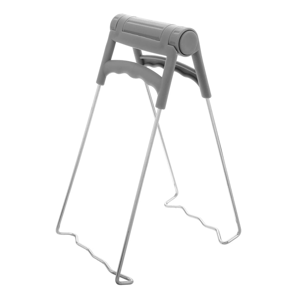 unbrandedKitchen Retriever Tongs Stainless Steel Plate Bowls Gripper Grey – Durable Stainless Steel Construction for Flexible Room-to-Room Use