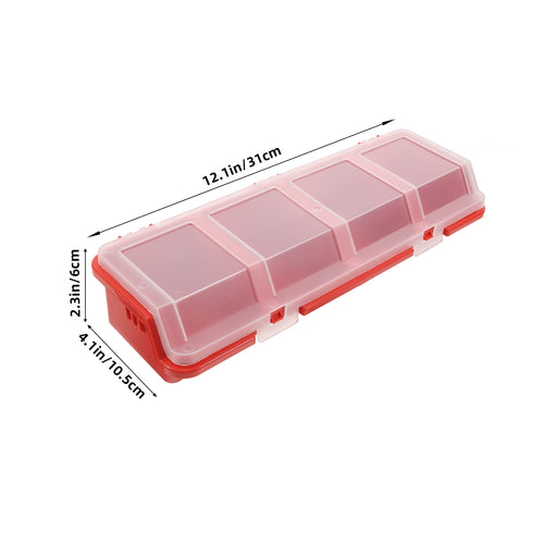 2 Pcs Screw and Nail Organizers Storage Parts Box – Convenient Multi-Piece Set for Flexible Room-to-Room Use
