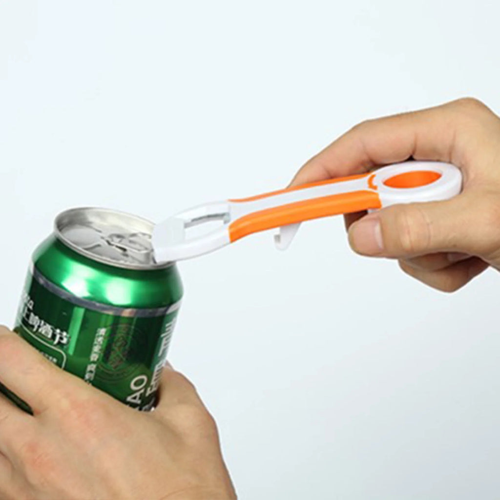 Hiroekza Jar Opener 4-in-1 Grip Bottle Opener Jar Opener - Easily Opens Twists Caps Bottle Caps Canning Lids And Can Tabs Kitchen Gadgets Clearance – Convenient Drink Preparation for Flexible Room-to-Room Use