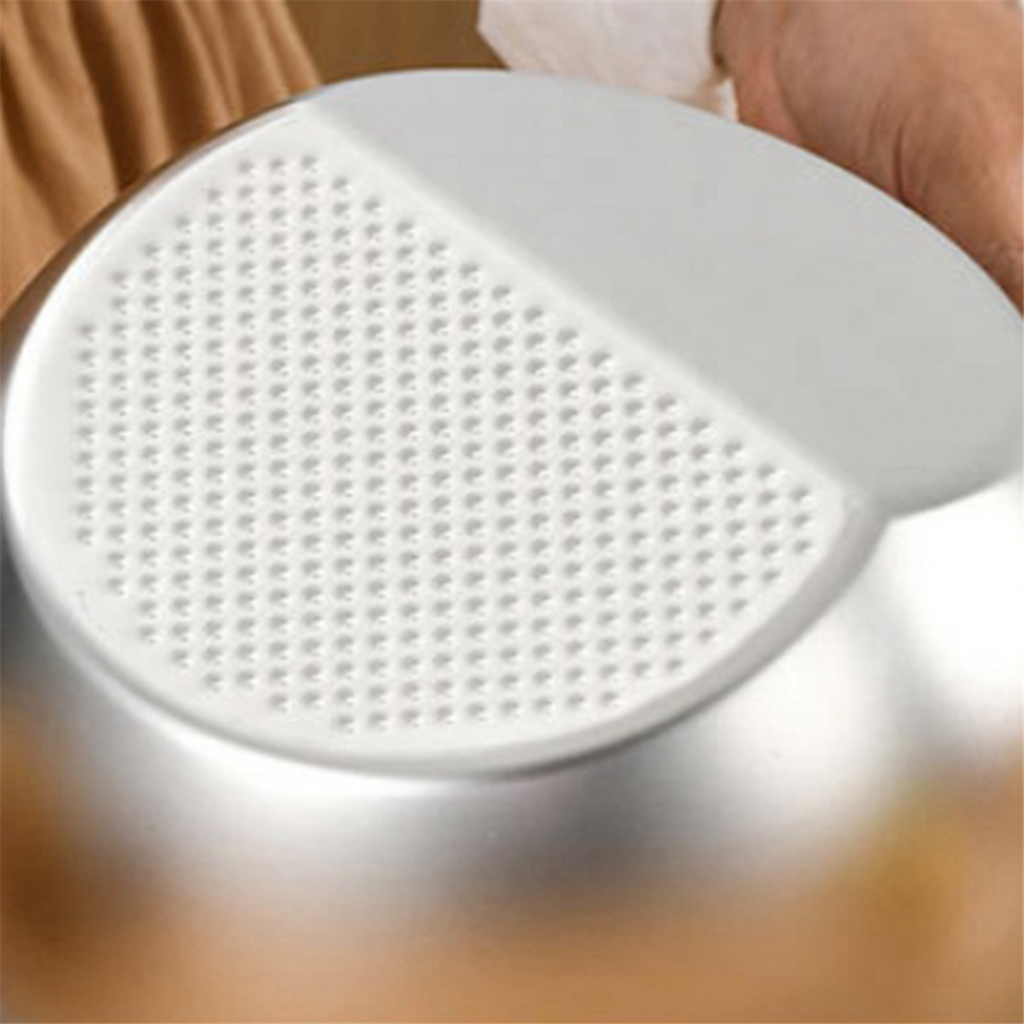 Rice Washer Strainer Bowl Stainless Steel Washing Colander Fruit and Vegetable Kitchen Tool A – Durable Stainless Steel Construction for Flexible Room-to-Room Use