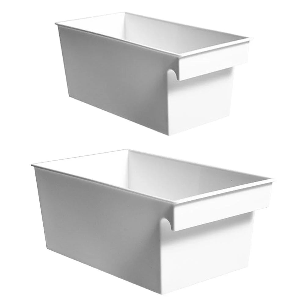 2 PCS Large Storage Containers with Lids Portable Box PP Material Boxes – Secure Lid Design for Flexible Room-to-Room Use