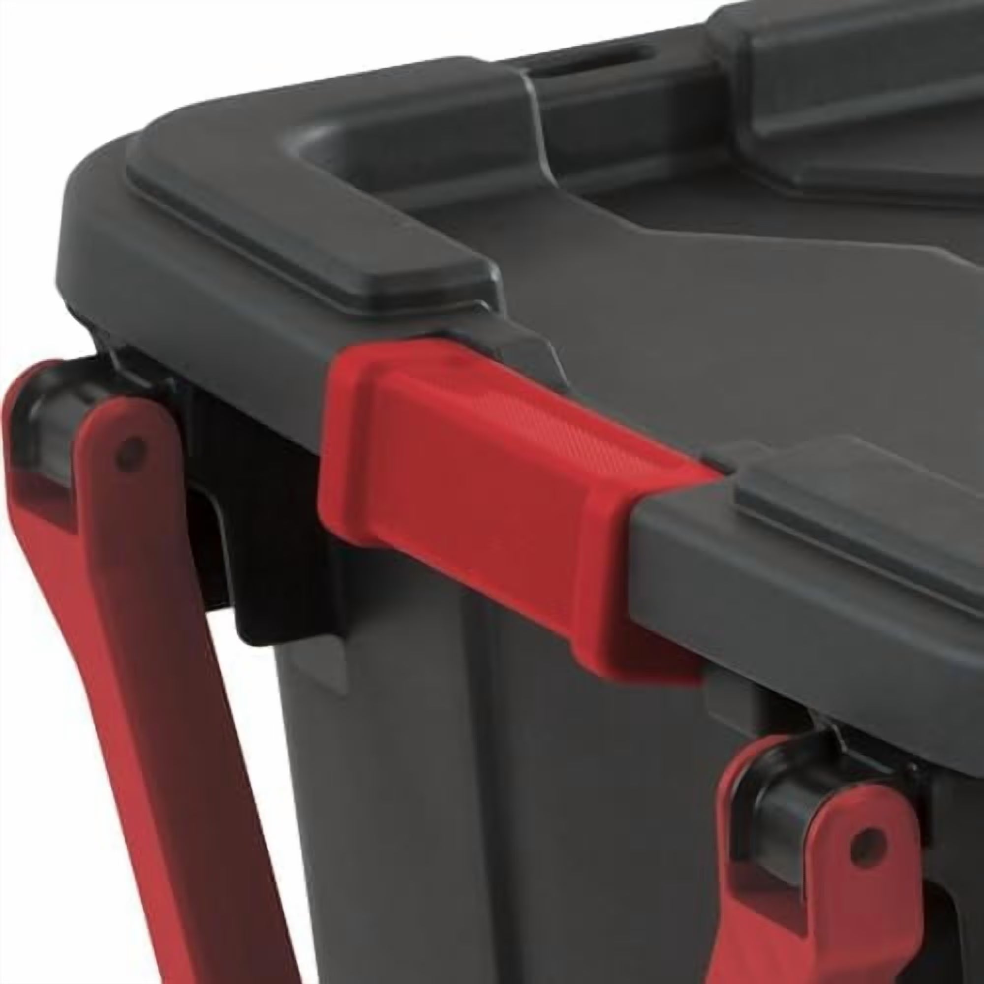 Black 40 Gallon Wheeled Plastic Storage Container with Handle 2 Pack$$Office – Convenient Carry Handles for Flexible Room-to-Room Use