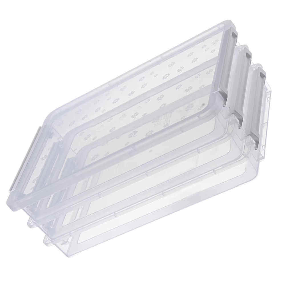 2pcs Multilayers Transparent Storage Box Clear Plastic Document Paper Filling Case – Clear-View Organization for Flexible Room-to-Room Use
