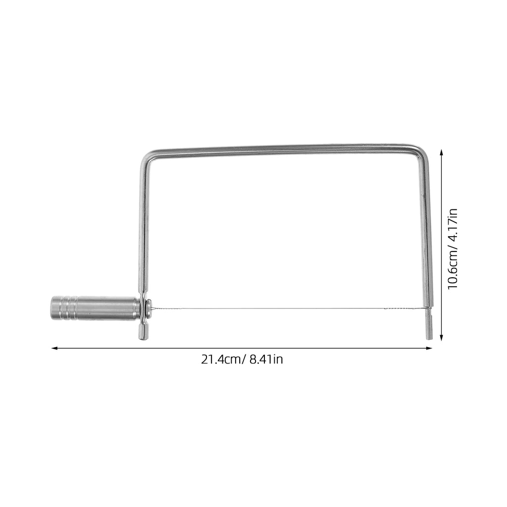 unbranded Stainless Steel Cheese Slicer with Wire Multipurpose Cheese Cutter for Slices Handheld Cheese Slicer for Butters and Cheese Blocks Kitchen Tool – Durable Stainless Steel Construction for Flexible Room-to-Room Use