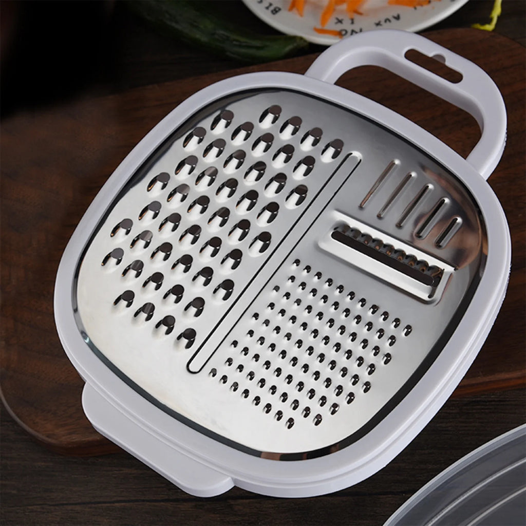 Grater Well-crafted Handheld Cheese Grater - Cheese Grater With Soft Handle - Grater For Kitchen Spices Ginger - Stainless Steel Cheese Shredder - Lemon Zester To Kitchen Gadgets Clearance – Convenient Carry Handles for Flexible Room-to-Room Use