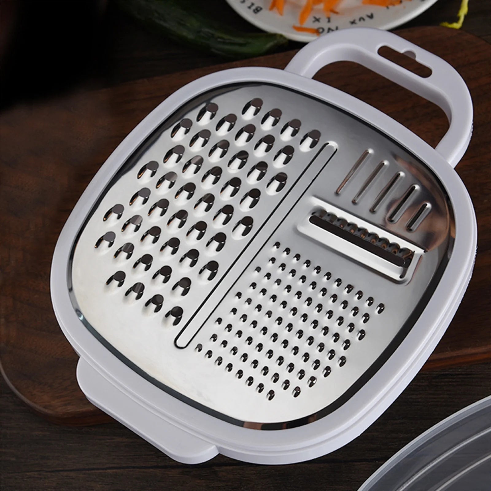 Grater Well-crafted Handheld Cheese Grater - Cheese Grater With Soft Handle - Grater For Kitchen Spices Ginger - Stainless Steel Cheese Shredder - Lemon Zester To Kitchen Gadgets Clearance – Convenient Carry Handles for Flexible Room-to-Room Use