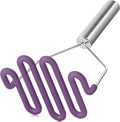 Scratch-resistant silicone potato mash maker kitchen tool stainless steel outer layer wrapped with durable silicone. – Durable Stainless Steel Construction for Flexible Room-to-Room Use