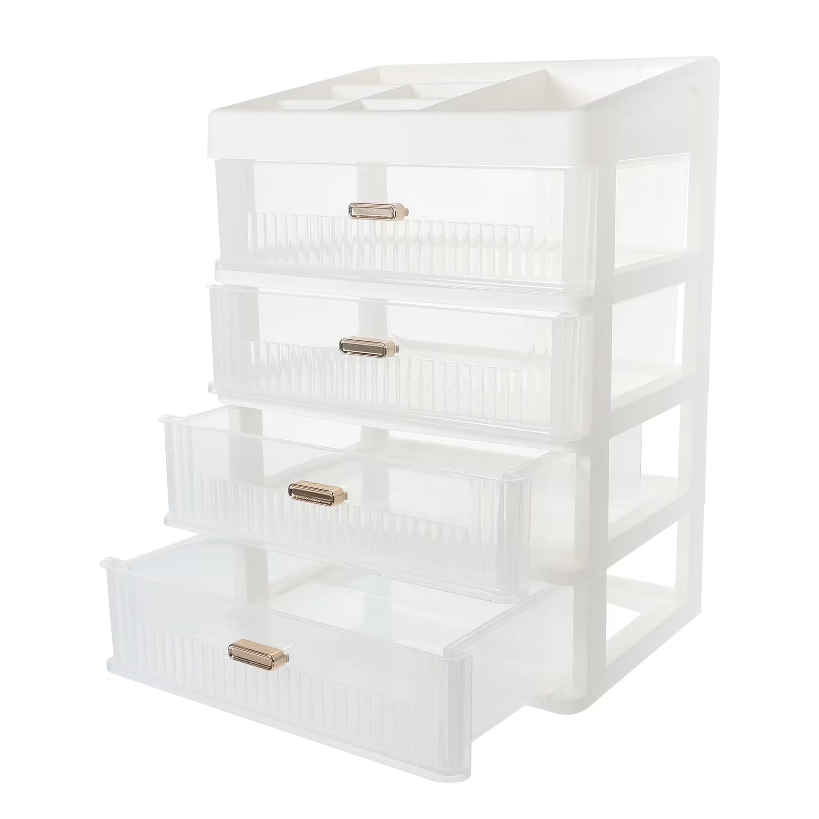 Skincare Desktop Storage Box 32.00X23.00X17.00CM White – Practical Home Organization for Flexible Room-to-Room Use