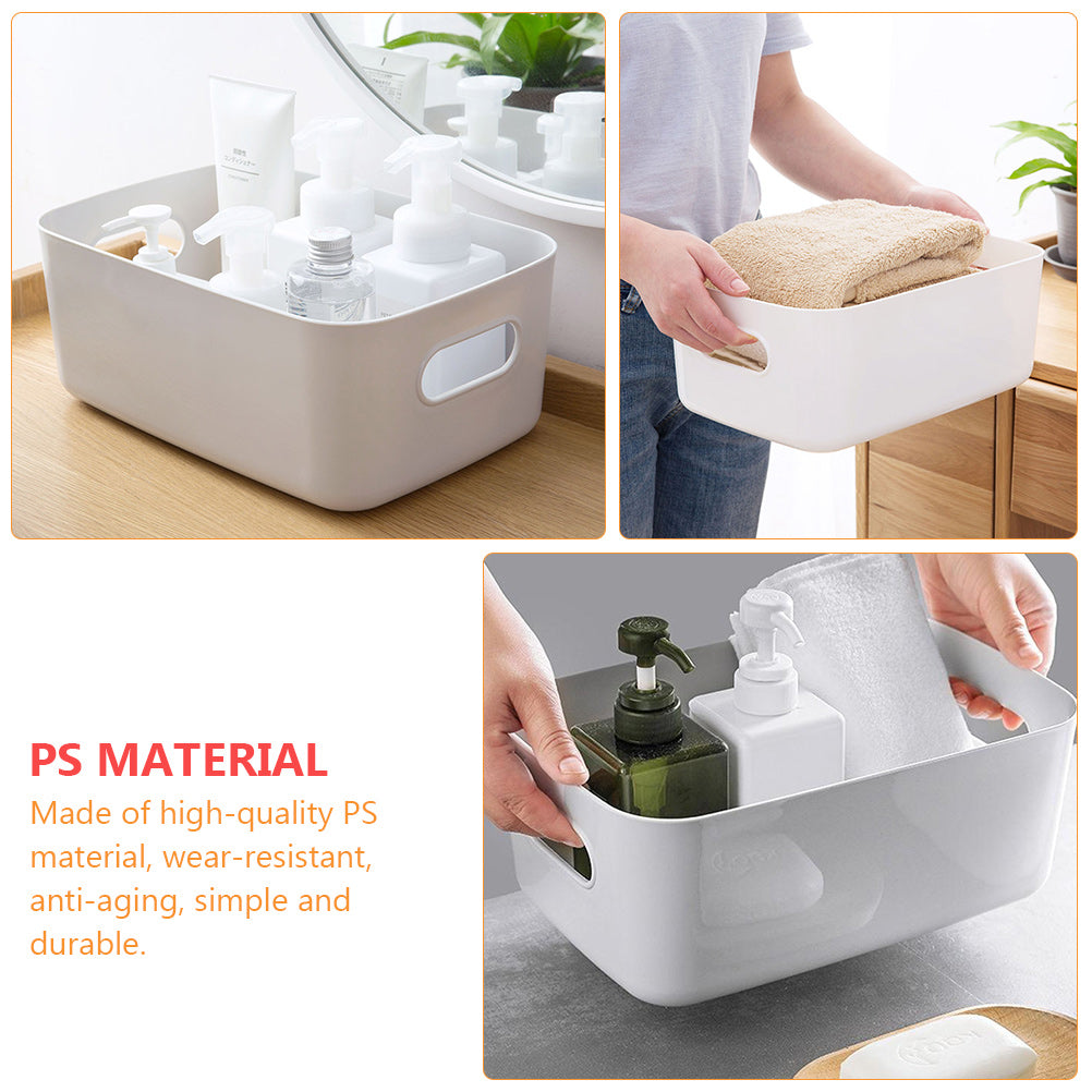 Basket Storage Box Three-Piece Set Medium Containers Boxes – Convenient Multi-Piece Set for Flexible Room-to-Room Use