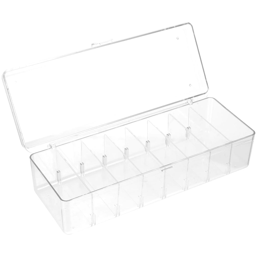 Card Game Business Cards Card Storage Box Travel 26X10X7.5CM Transparent – Clear-View Organization for Flexible Room-to-Room Use