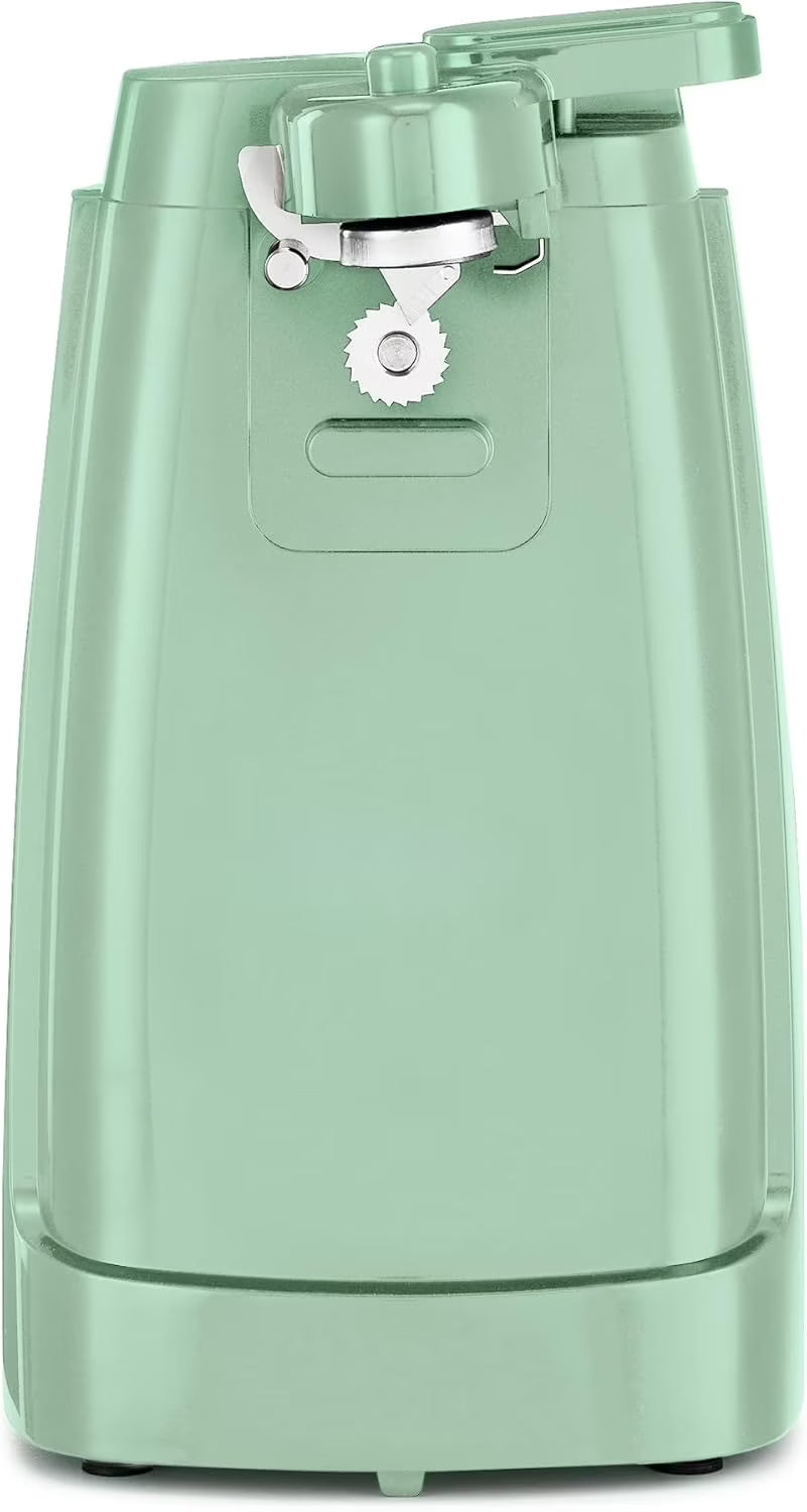 Electric Can Opener and Knife Sharpener Multifunctional Jar and Bottle Opener with Removable Cutting Lever and Cord Storage Stainless Steel Blade, – Durable Stainless Steel Construction for Flexible Room-to-Room Use – Catalog Item 123
