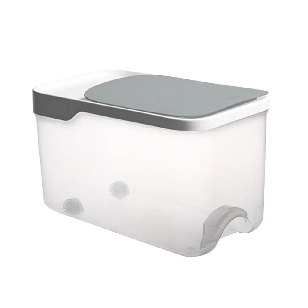 20 Catties Rice Storage Box Jar Cereal Container Dispenser Office Grey – Practical Home Organization for Flexible Room-to-Room Use