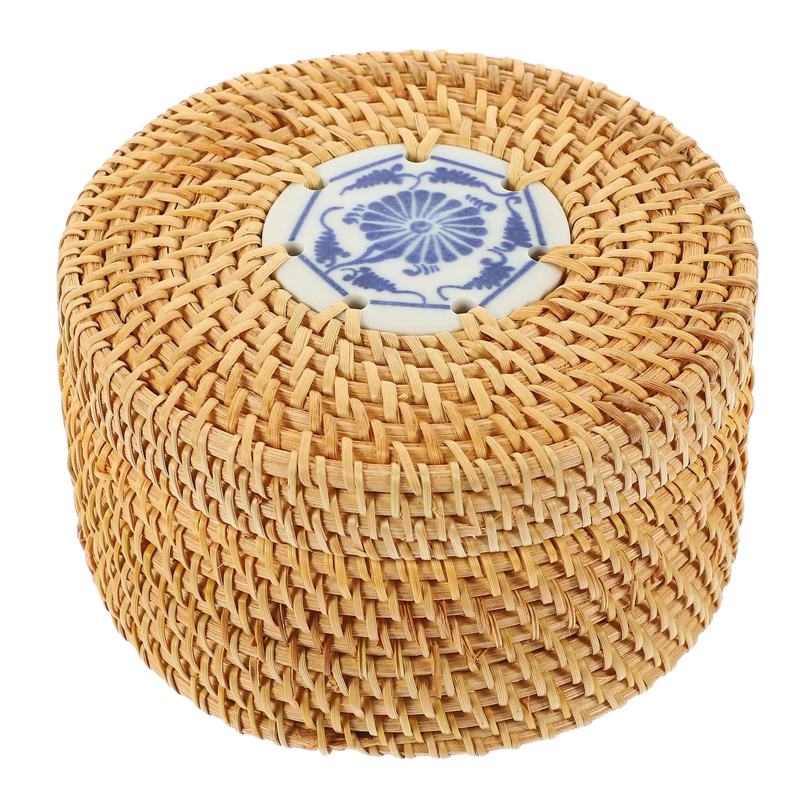 Toy Rattan Nut Box Household Storage Container 14X14X8CM – Practical Home Organization for Flexible Room-to-Room Use