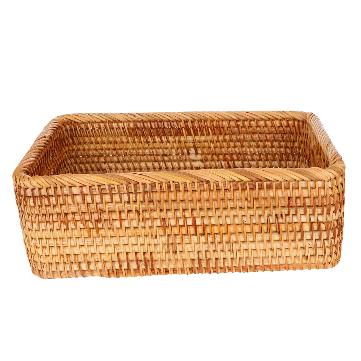 Wicker Basket with Lid Storage Boxes Lids Practical Home Child – Secure Lid Design for Flexible Room-to-Room Use