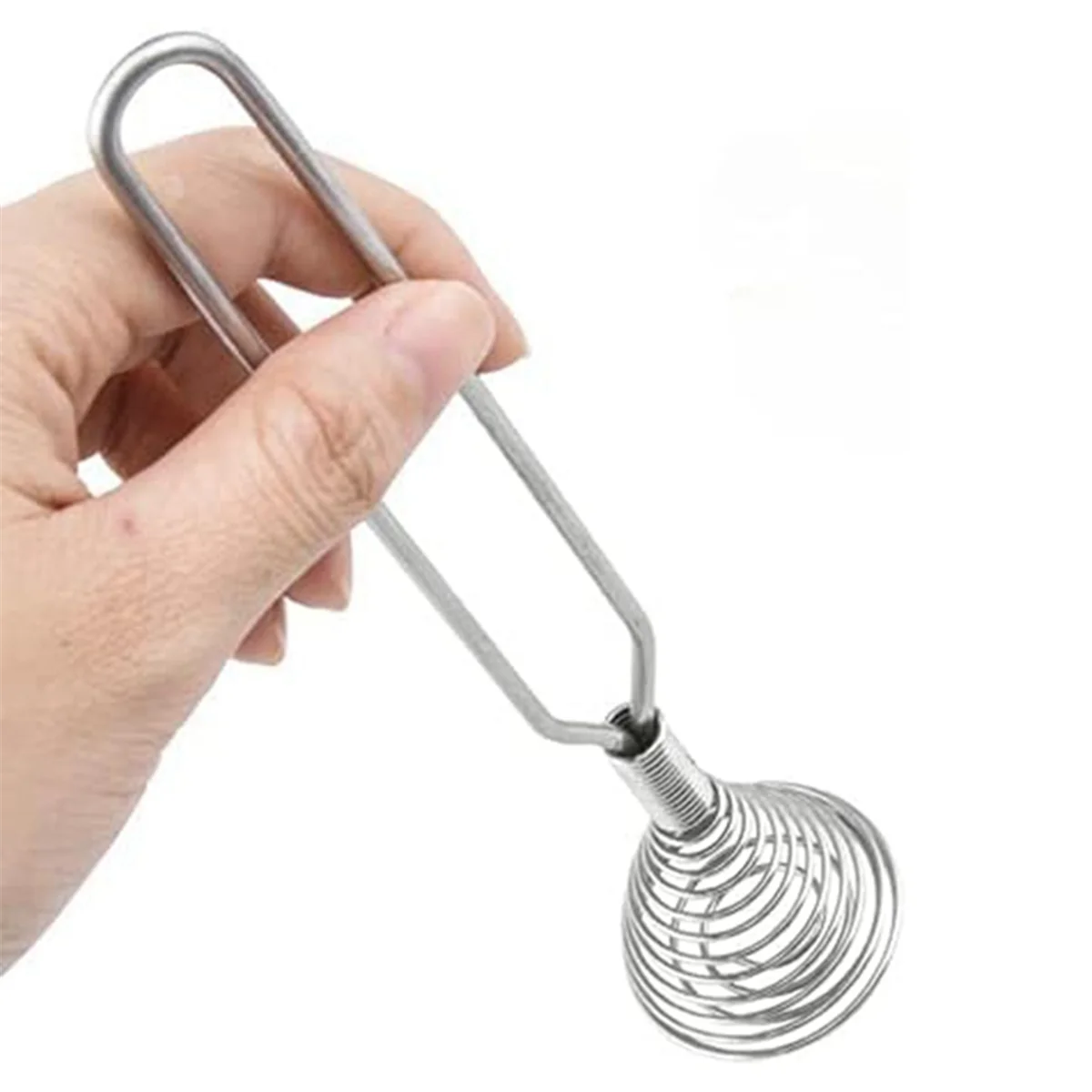 Stainless Steel Spring Coil Whisk Wire Whip-Cream Egg Beater -Cream Hand Mixer Kitchen Tool Accessories for Mixing – Durable Stainless Steel Construction for Flexible Room-to-Room Use