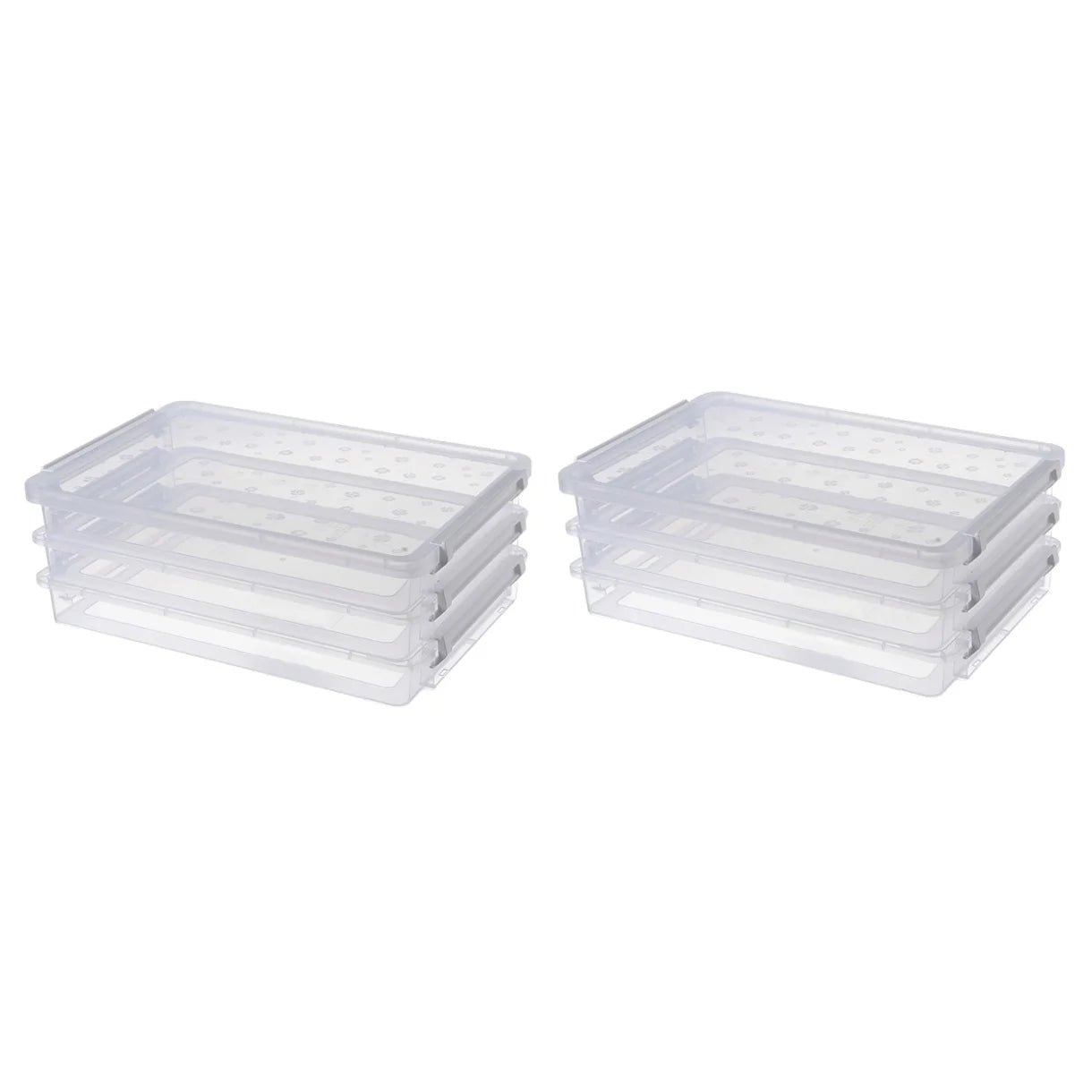 2pcs Multilayers Transparent Storage Box Clear Plastic Document Paper Filling Case – Clear-View Organization for Flexible Room-to-Room Use