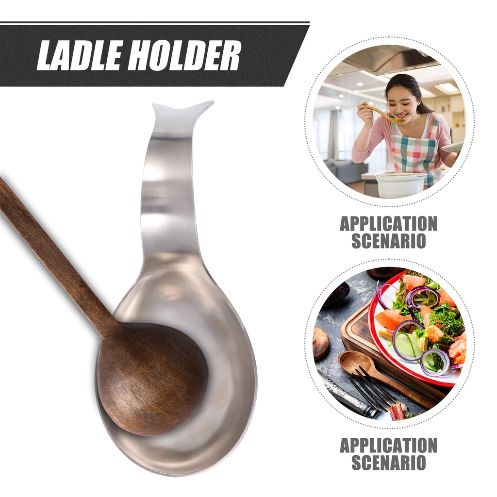 unbrandedStainless Steel Spoon Rest Pots for Kitchen Utensil Holder Stand – Balanced Everyday Tableware for Flexible Room-to-Room Use
