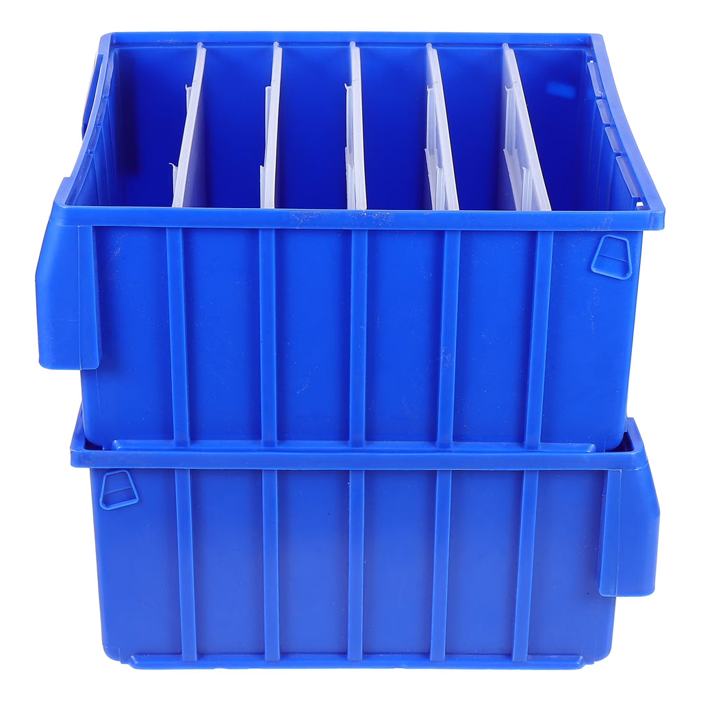 Parts Box Screw Partitions Design Blue Storage Container – Compartmented Organization for Flexible Room-to-Room Use