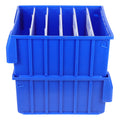 Parts Box Screw Partitions Design Blue Storage Container – Compartmented Organization for Flexible Room-to-Room Use