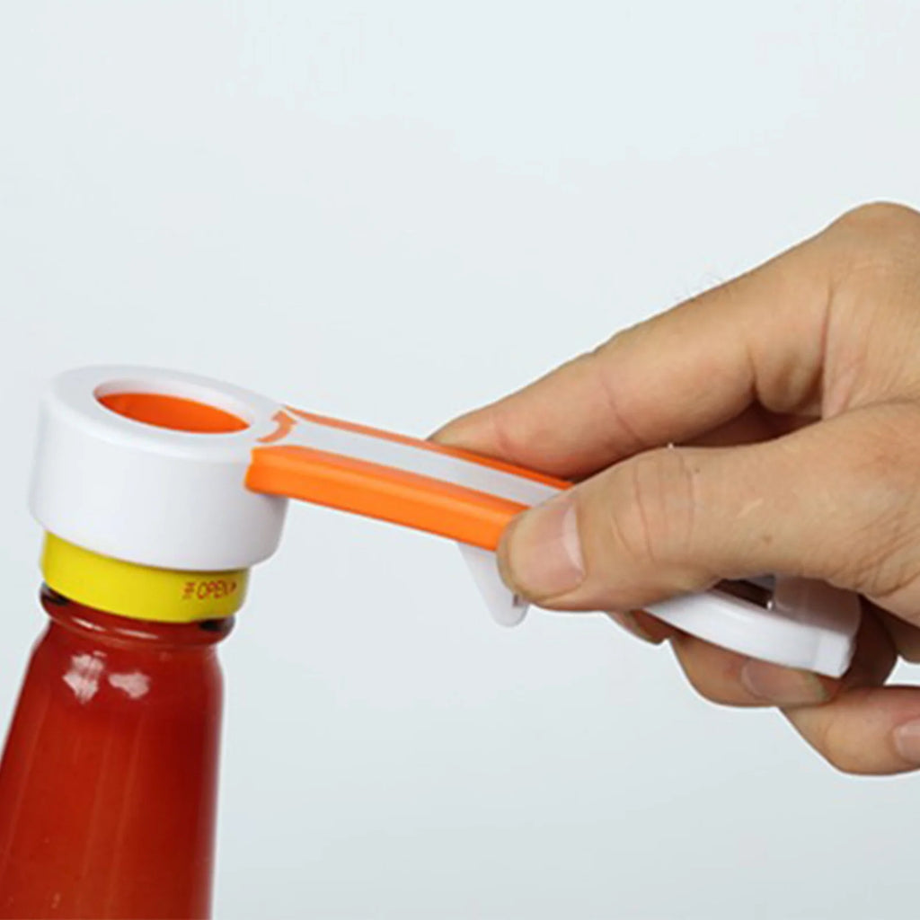 Hiroekza Jar Opener 4-in-1 Grip Bottle Opener Jar Opener - Easily Opens Twists Caps Bottle Caps Canning Lids And Can Tabs Kitchen Gadgets Clearance – Convenient Drink Preparation for Flexible Room-to-Room Use