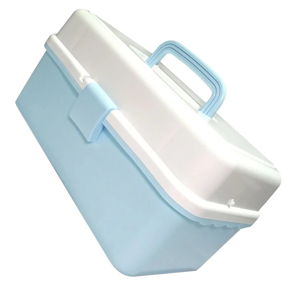 Organizer Boxes Art Tools Storage Container Blue Child – Practical Home Organization for Flexible Room-to-Room Use