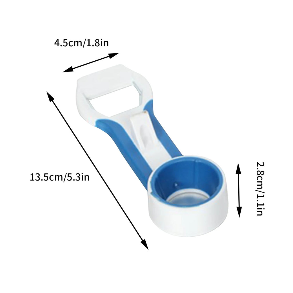 Hiroekza Jar Opener 4-in-1 Grip Bottle Opener Jar Opener - Easily Opens Twists Caps Bottle Caps Canning Lids And Can Tabs Kitchen Gadgets Clearance – Convenient Drink Preparation for Flexible Room-to-Room Use