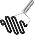 Non-Scratch Silicone Potato Masher Kitchen Tool Potatoes Masher Potato Masher Stainless Steel Wrapped In Well-crafted Silicone Potato Smasher Black – Durable Stainless Steel Construction for Flexible Room-to-Room Use