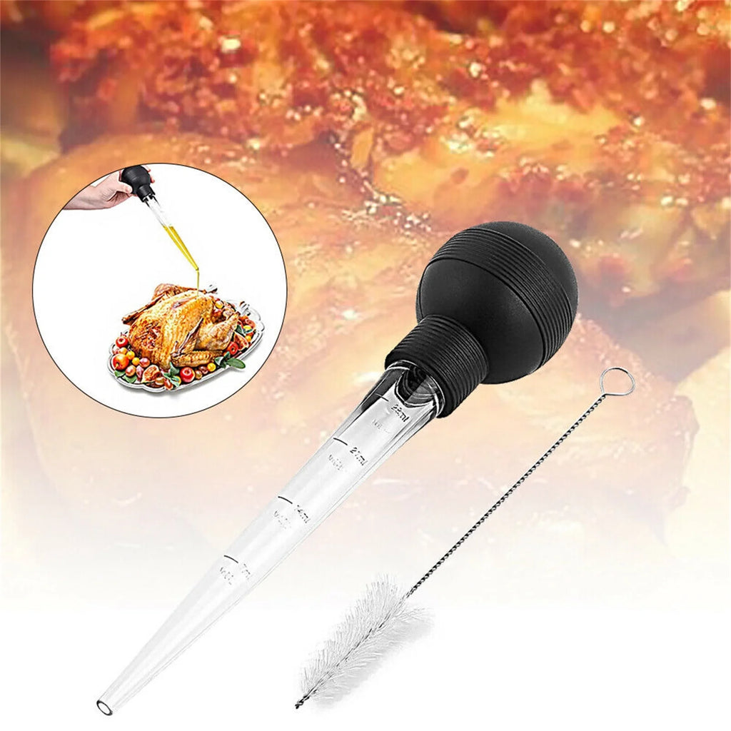 Hiroekza Turkey Baster 28ml Meat Baster Kitchen Utensil For Turkey Beef Pork Roasting Chicken Kitchen Gadgets Clearance – Everyday Kitchen Functionality for Flexible Room-to-Room Use