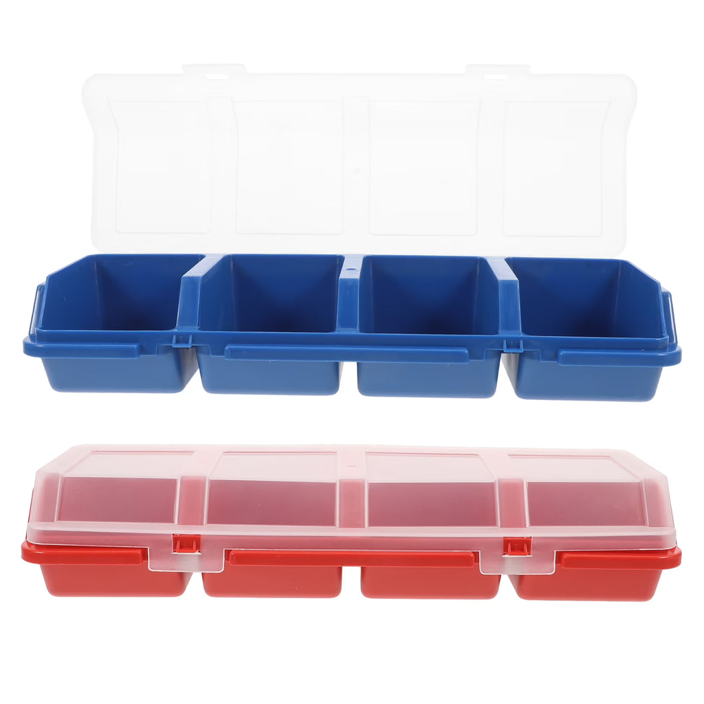 2 Pcs Screw and Nail Organizers Storage Parts Box – Convenient Multi-Piece Set for Flexible Room-to-Room Use