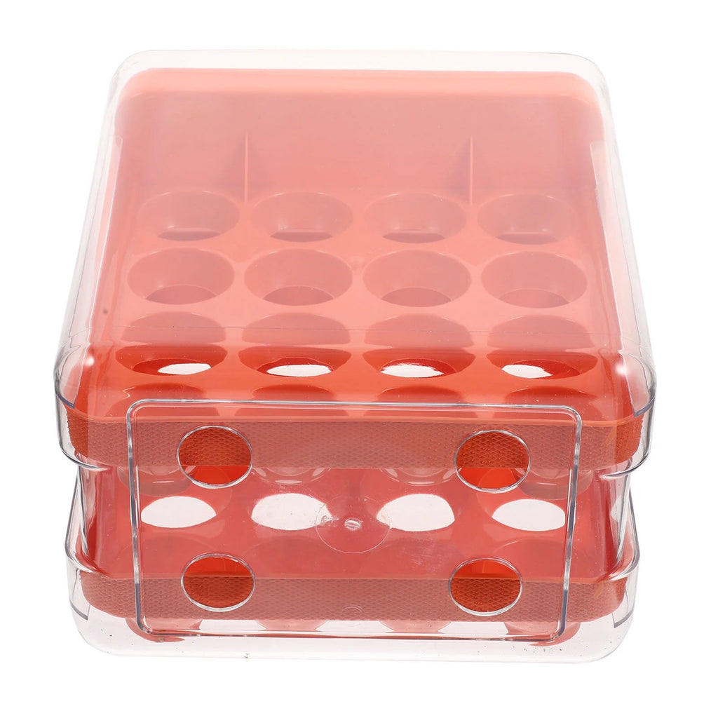 Holder Decor Egg Storage Box Egg Storage Shelf 21.5x22.5x14cm Orange – Practical Home Organization for Flexible Room-to-Room Use